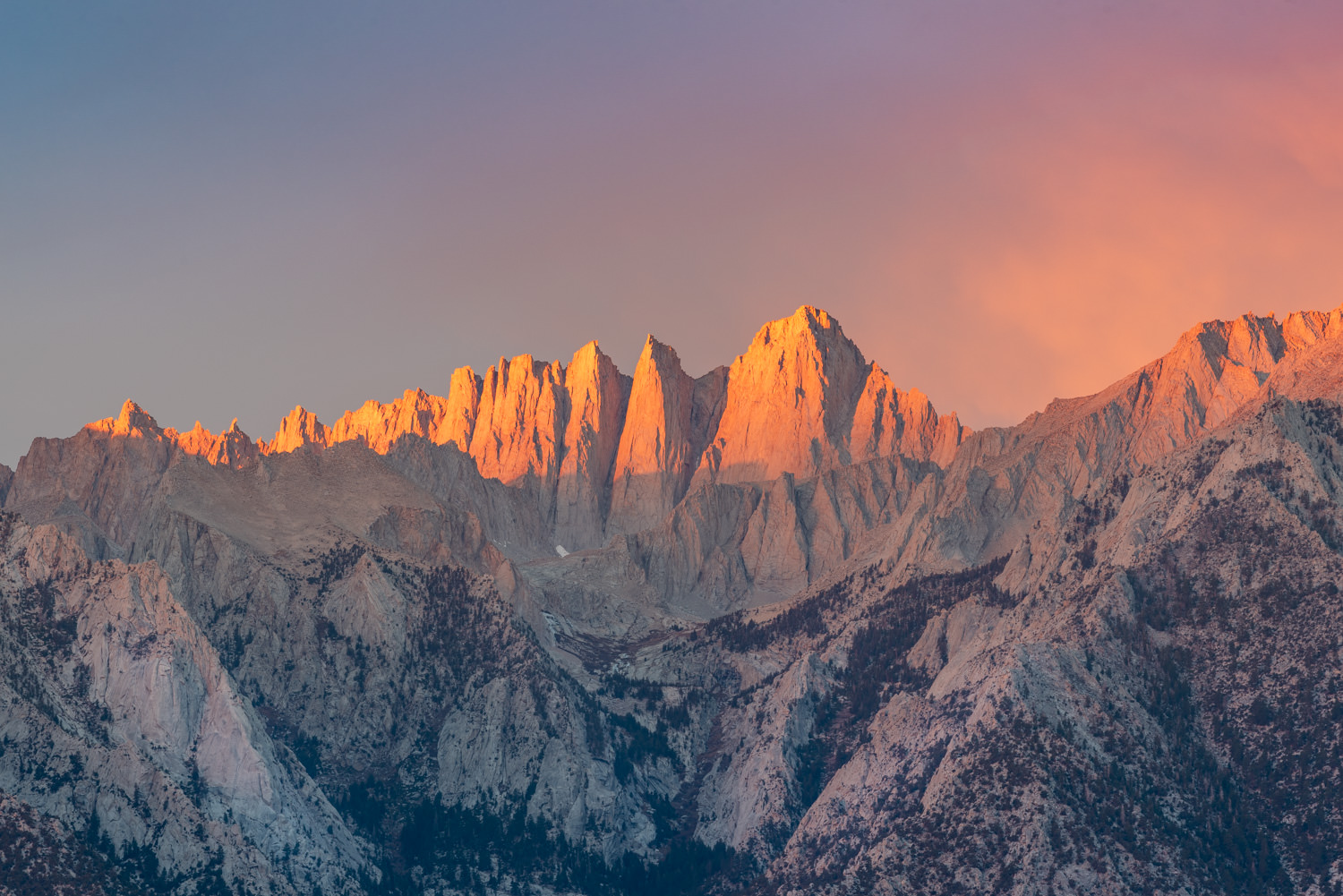 Sunrise at Mt. Whitney - Alabama Hills, Sierra Nevada